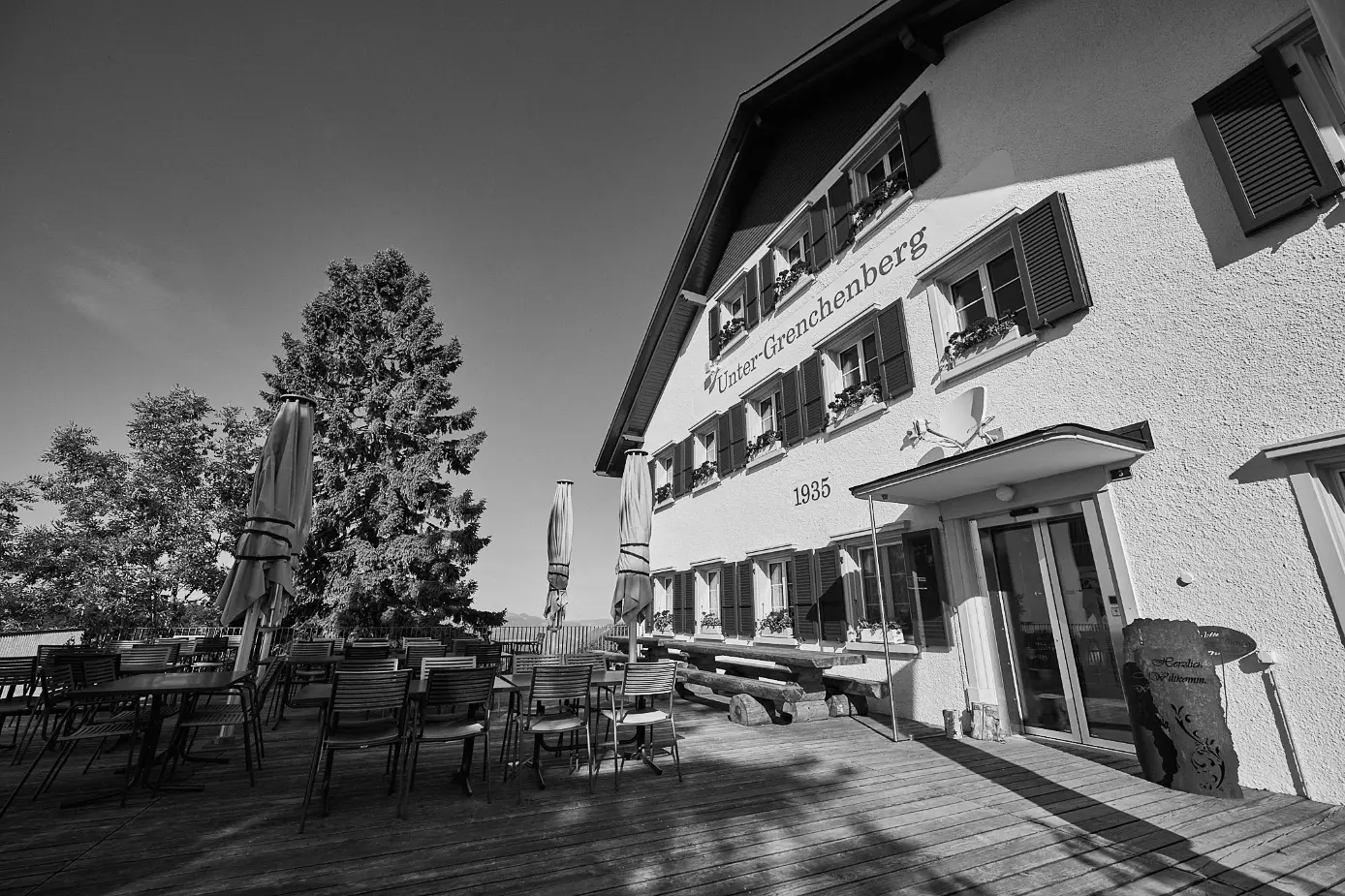 Berggasthof Untergrenchenberg - Restaurant Terasse